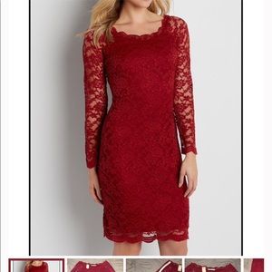 Red Lace Dress Maurices size 1x valentines dress